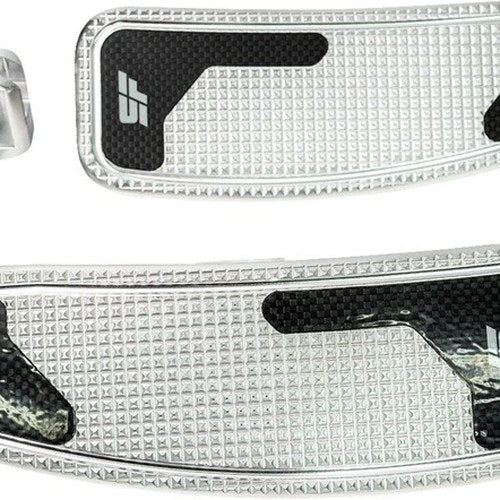 SlyFox Mini Driver Floorboards Silver #SF-906-01-2 Harley Davidson Softail