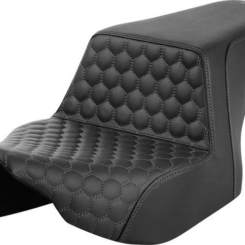 Saddlemen Step-Up HC Seat Gray Stitch Harley Davidson Road Glide/Street Glide
