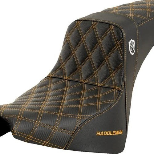 Saddlemen Sdc Performance Gripper Seat Gold Stitch Harley Davidson Softail