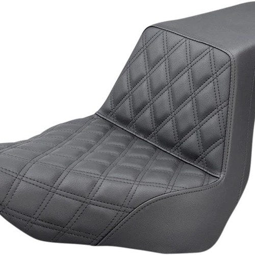 Saddlemen Step-Up LS Seat F. Lattice Stitch Black #283759 Harley Davidson
