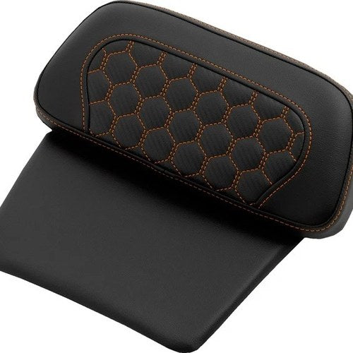 Saddlemen RoadSofa HC Chopped Tour-Pak Backrest Pad Orange Stitch #284927