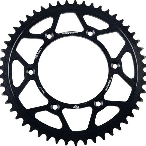 Fire Power 520 Steel Rear Sprocket 51T Black #FPS-210-51-BLK for Honda