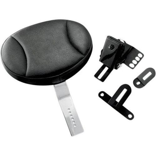 Kuryakyn Plug-In Driver Backrest Front Black #1670 Harley Davidson