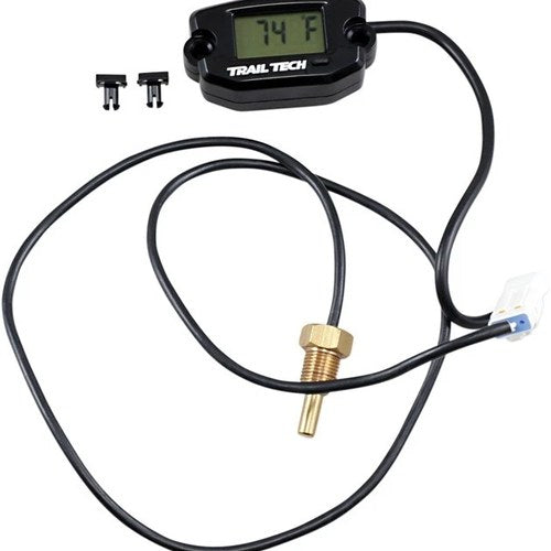 Trail Tech Surface Mount Temperature Meter Radiator Screw Black 1/8"-28 Bspp