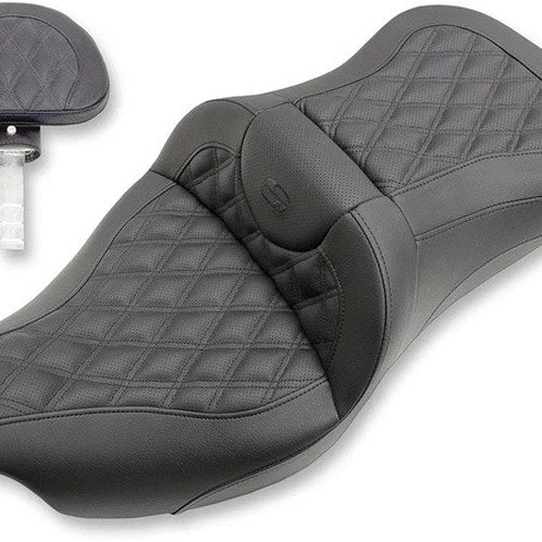 Saddlemen RoadSofa LS Ext. Reach Seat With Backrest #283619 Harley Davidson