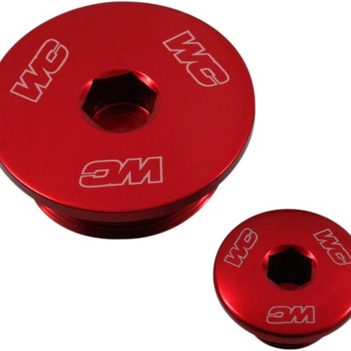 Works Connection Engine Plug Set Red #24-608 Honda CRF250R 4-Stroke 2018-2021