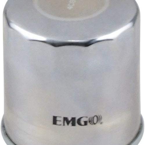 Emgo Micro Glass Oil Filter Chrome #10-82222 fits Kawasaki/Honda/Yamaha