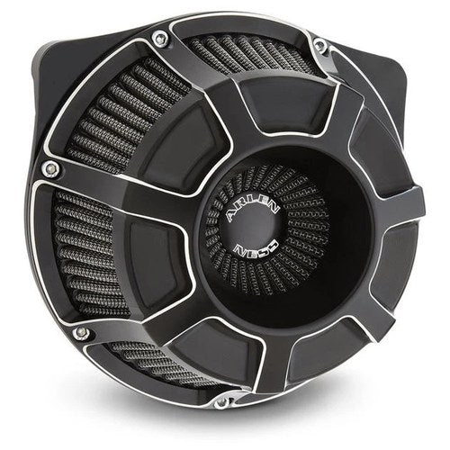 Arlen Ness Beveled Inverted Air Cleaner Kit Black #18-919 Harley Davidson