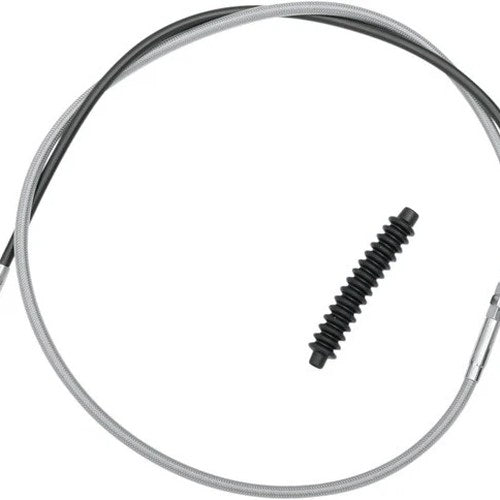 Drag Specialties Braided Clutch Cable 70-11/16" Clear Coated #211874