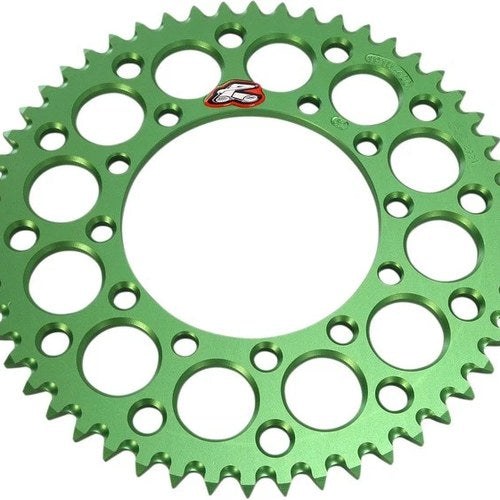 Renthal Aluminum Rear Sprocket 52T Green Kawasaki KX85/KX80/KX100/KX80 Big Wheel