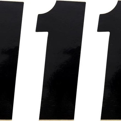 Moose Race Number Pack #1 6" Black 3-Pack