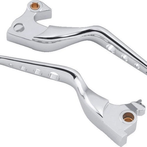 Bikers Choice For 14-22 XL Chrome O Series 4 Hole Lever Set – Fits Harley