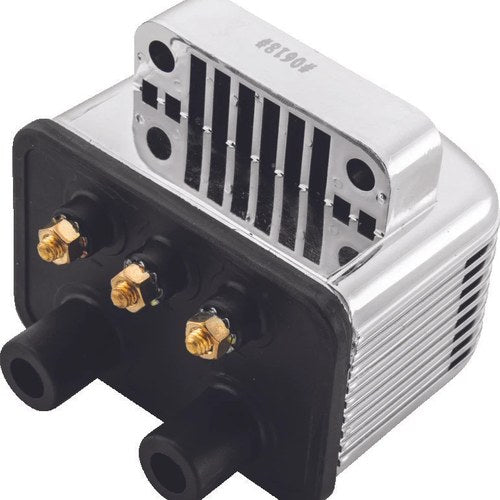 Twin Power For Big Twin & XL Custom Ignition Coil – Chrome, Single Fire, 3 Ohm
