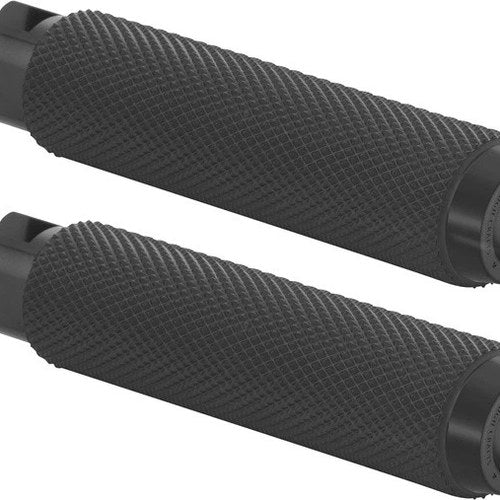 Rough Crafts Passenger Footpegs Black #RC-400-006 Harley Davidson Softail