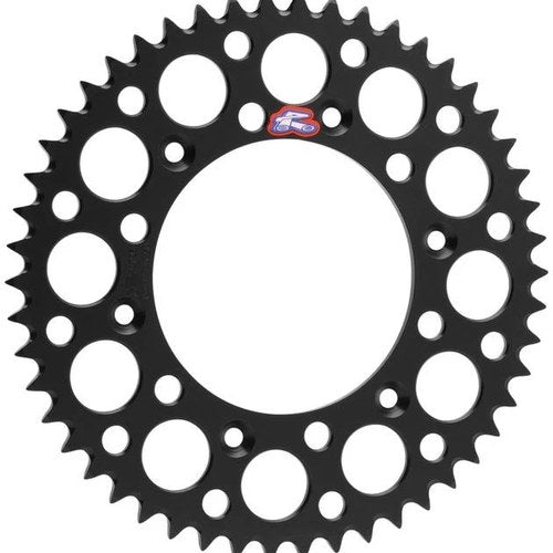 Renthal 420 Ultralight Aluminum Rear Sprocket 50T Black fits Kawasaki KX85/KX80