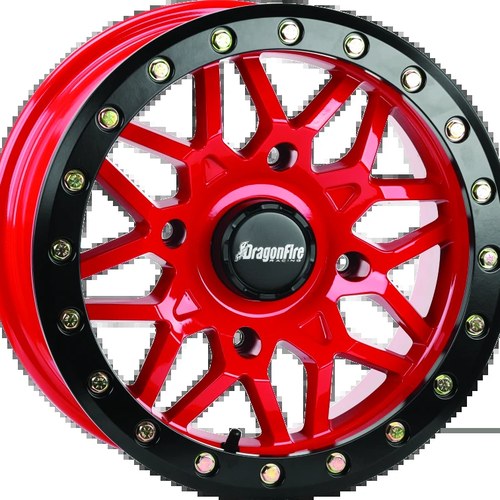 DragonFire Racing Typhon Wheel For 15x6 4/137 5+1 Offset Black - Model 523207