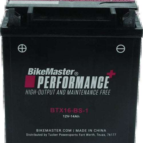 BikeMaster BTX16-BS-1 Maintenance-Free Powersports Battery for Suzuki VL1500 &