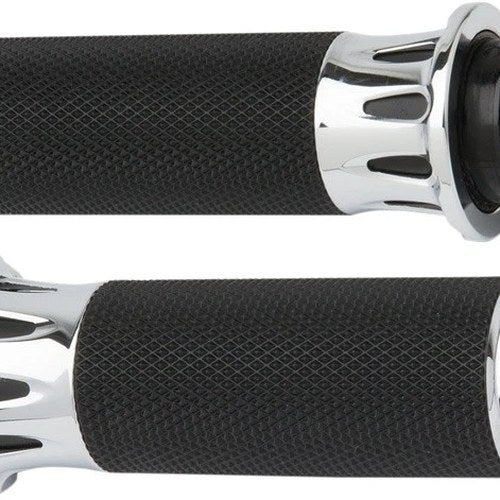 Arlen Ness Deep Cut Fusion Grips Chrome #07-316 Harley Davidson