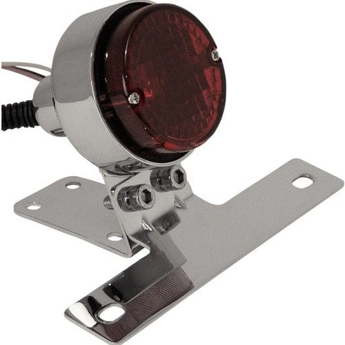 Emgo Classic Taillight with License Plate Mount Chrome