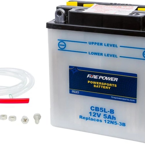 Wps Fire Power CB5L-B Battery #CB5L-B fits Honda C70 Passport/NH80 Aero 80