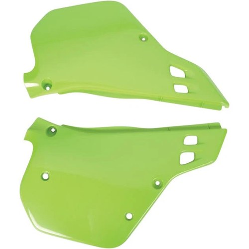 UFO Side Panels KX Green KA02730026 for Kawasaki KX250 2-Stroke/KX125 1990-1991