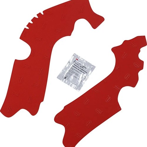 Athena Rubber Frame Guard Pads Red M7332R for Honda CRF250R 4-Stroke/CRF450R