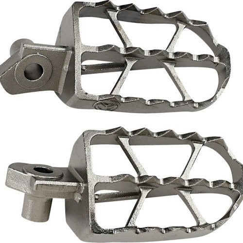 Moose ND Series Footpegs Silver #209759 for Suzuki RM-Z450/RM-Z250 2010-2026