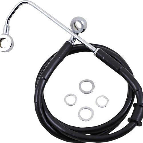 DS Black Vinyl Front Upper ABS Brake Line Kit 40-3/4" +10" Black #212068