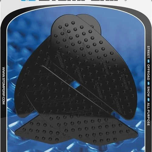 Stomp Volcano Profile Traction Pad Tank Grips Black #55-10-0150B for Kawasaki