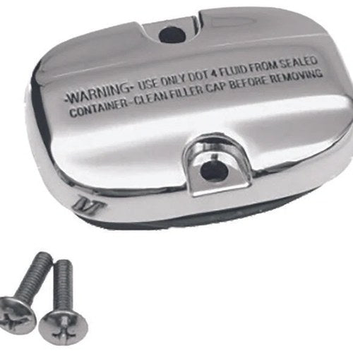 HardDrive Rear Brake Master Cylinder Cover Chrome #053740 Harley Davidson