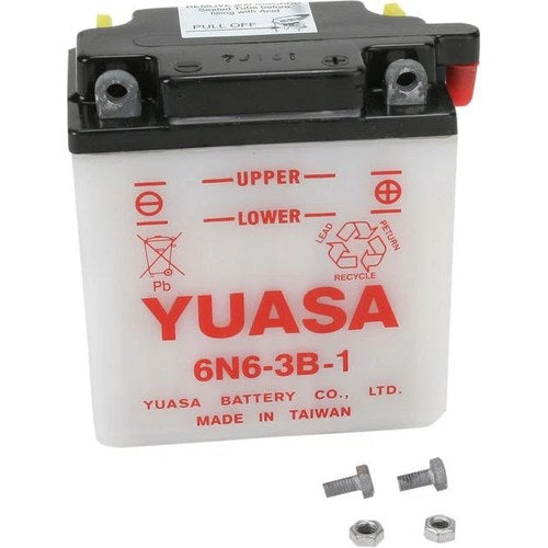 Yuasa Battery Conventional Battery 6N6-3B-1 fits Yamaha/Honda