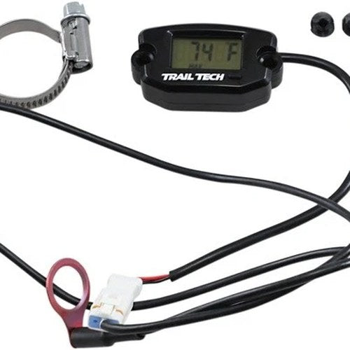 Trail Tech Surface Mount Temperature Meter with Spark Plug Sensor Black 10.00mm