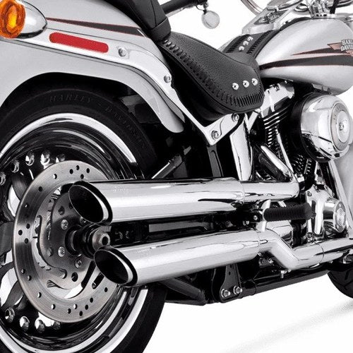 Vance & Hines Pcx Twin Slash Dual Slip-On Mufflers Chrome #18323 Indian Scout