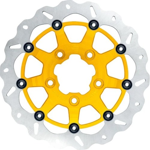 GBrakes Floating Wave Narrow Band Brake Rotor 13" Front Gold #GBDU034