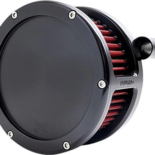 Feuling BA Series Air Cleaner Black With Solid Cover/Red Filter #5463