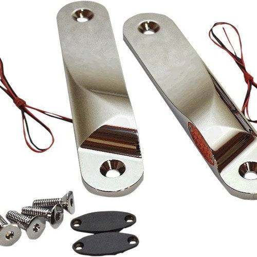 Pro-One LED Front Turn Signals Chrome 909109 Harley FLHT/FLHX