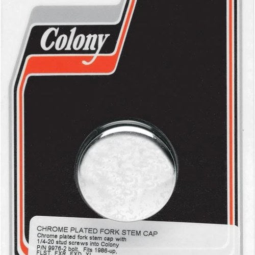 Colony Fork Stem Cap 1/4"-20 Chrome #9977-1 Harley Davidson