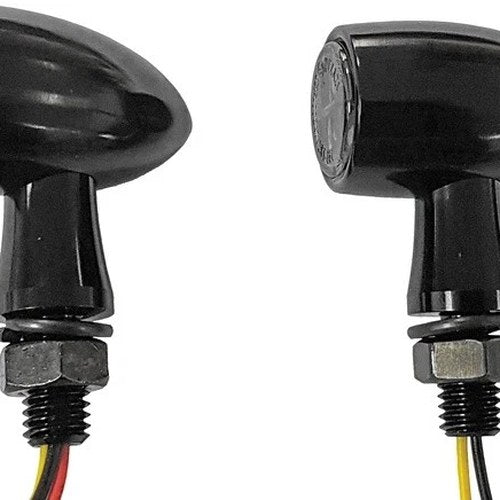 HardDrive LED Bullet Style Turn Signal (Run/Turn) Black White/Amber Clear Lens