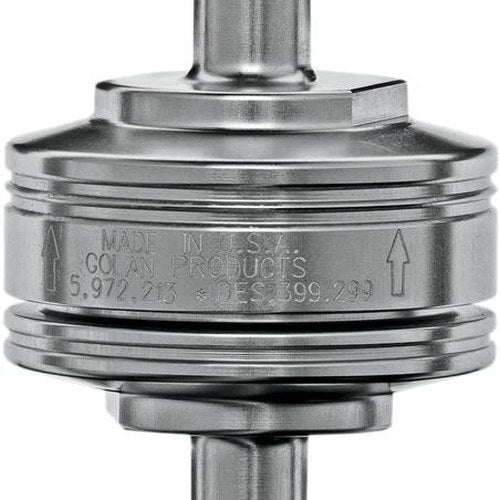 Golan Peak Flow Super Mini Fuel Filter 1/4in. Chrome