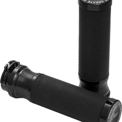 Ken's Factory Next Level Fine Texture Grips Cable Type #KFG-03 Harley Davidson