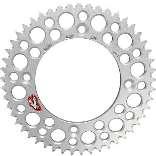 Renthal 428 Ultralight Aluminum Rear Sprocket 49T Silver #441U-428-49GPSI