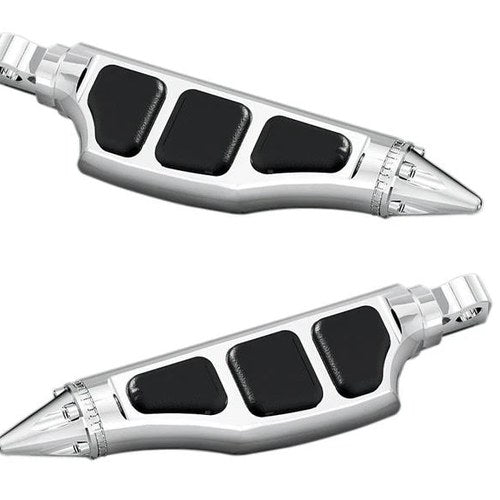 Kuryakyn Stiletto Driver Footpegs Male Mount Chrome #4475 Harley Davidson