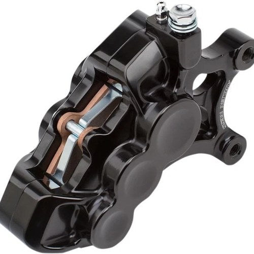 Arlen Ness Tech 6 Piston Front Left Brake Caliper Black 14" #02-211