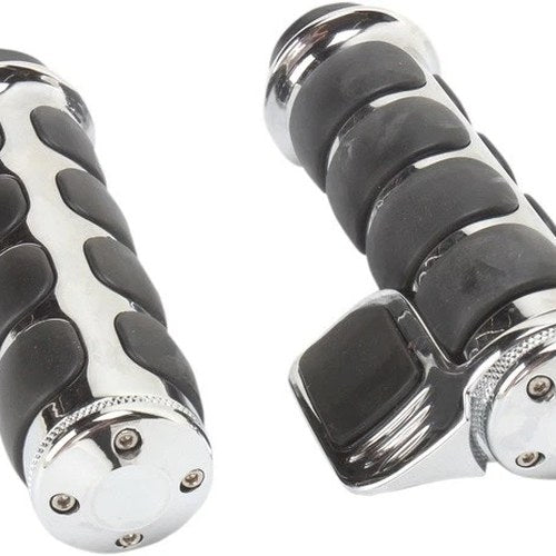 Kuryakyn Premium Iso Grips with Throttle Boss Tbw Chrome #6343 Harley Davidson