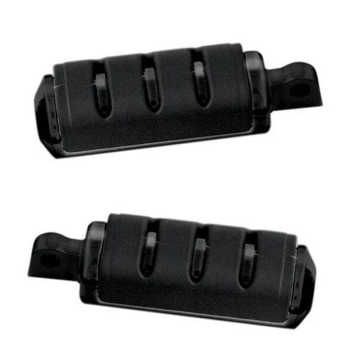 Kuryakyn Trident Iso Footpegs With Adapter Large Male Mount Black #7561