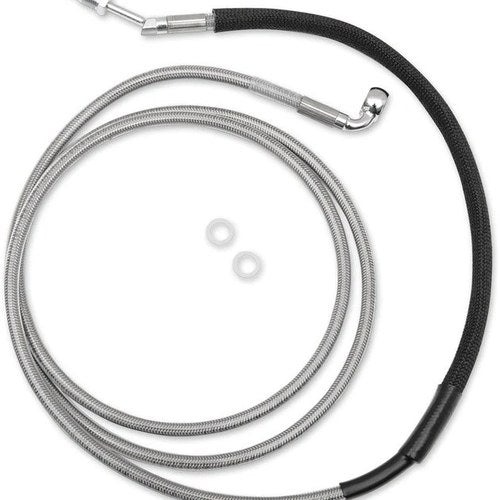 DS Braided Alternate Length Hydraulic Clutch Line 76-1/8" +6" Clear Coat #211946