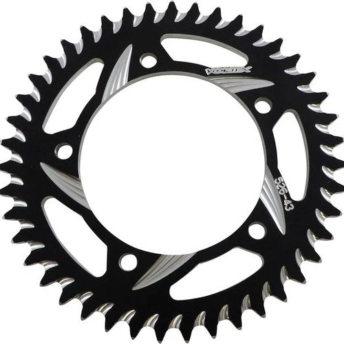 Vortex CAT5 Aluminum Rear Sprocket 43T 525 Black #526ZK-43 for Suzuki/Triumph