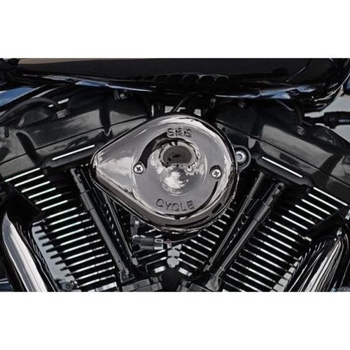 S&S Cycle Lava Chrome For Stealth Mini Teardrop Air Cleaner Cover Part #170-0780