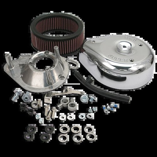 S&S Cycle 17-0403 Teardrop Air Cleaner Kit for Harley Davidson Big Twins with