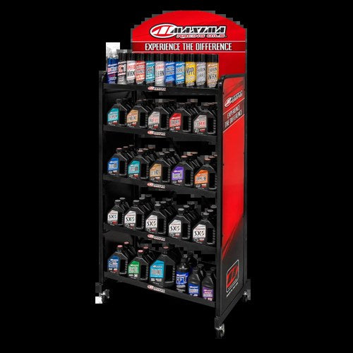 Maxima Standard Floor Display Large Metal Shelf for Powersports Equipment